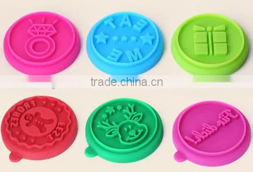 2016 trending products custom silicone cookies stamp