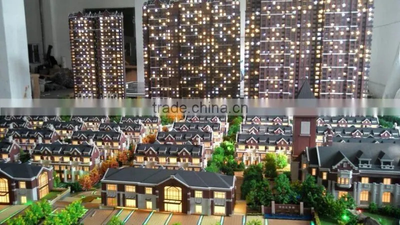 1/100 Apartment buildings maquette architectural scale model maker