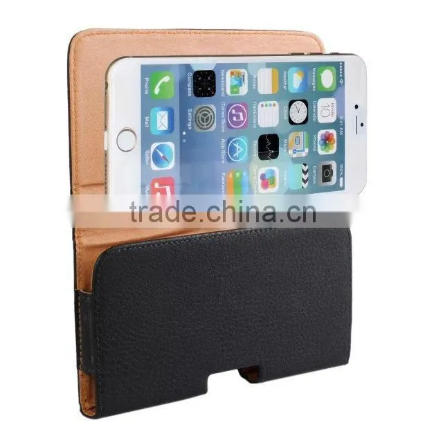 real leather pouch case for iPhone 6 4.7'' / iPhone 6 Plus 5.5''