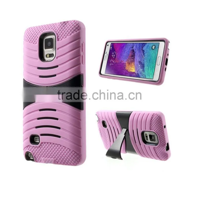For Samsung galaxy note 4 PC + Silicone Case ,Detachable Case for Samsung galaxy note 4