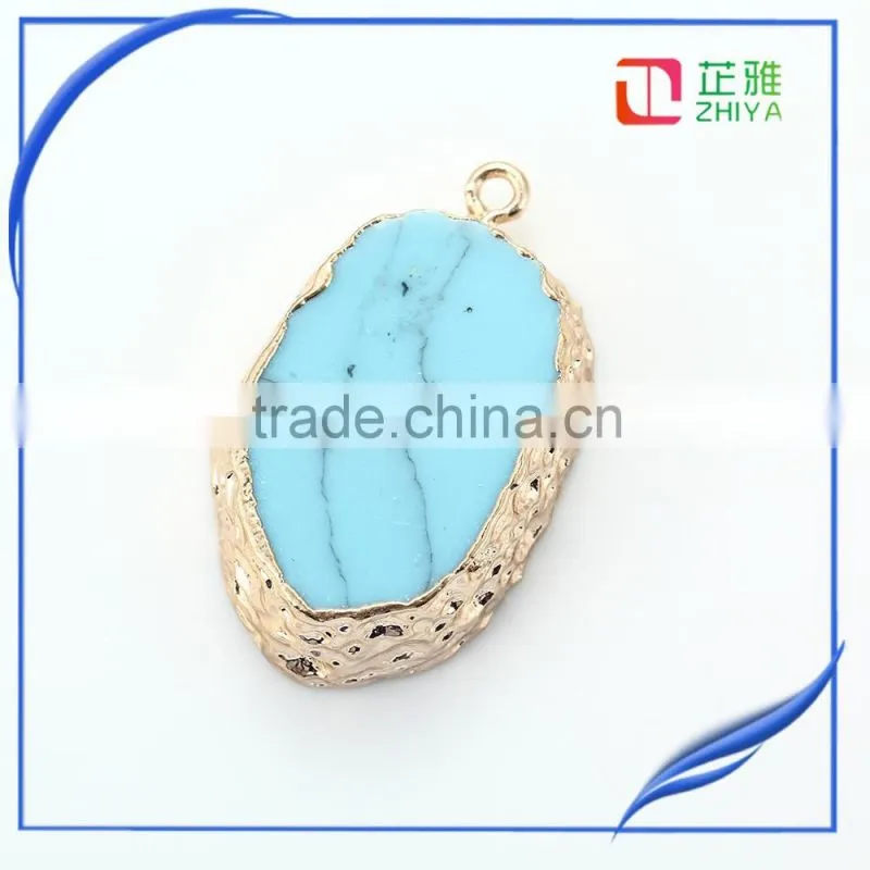 Sell Hot 2016 fashion lady crystal druzy pendant