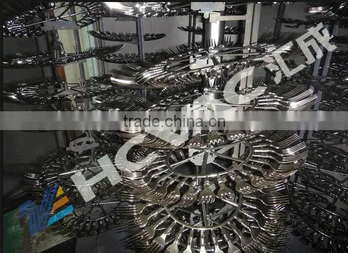 vacuum metalized machine silvering spoon/metallized cutlery machine