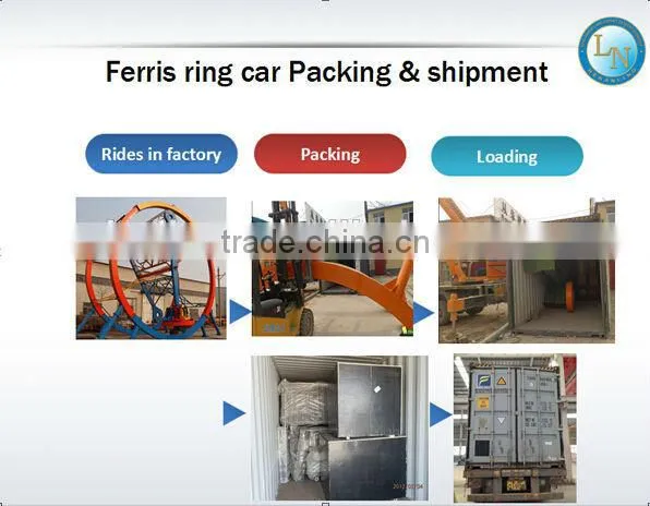 Outdoor game machine! Chinese amusement swing car rides park rides ferris ring car