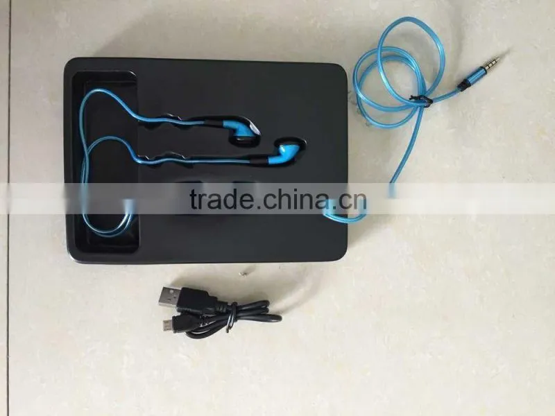 KPT EL WIRE FLASHING LIGHTING EARPHONE GLOWING EARPHONE HEADSET