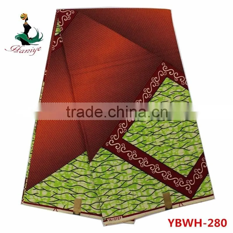 Best quanlity hollandais wax print fabric african sale for dress YBWH277