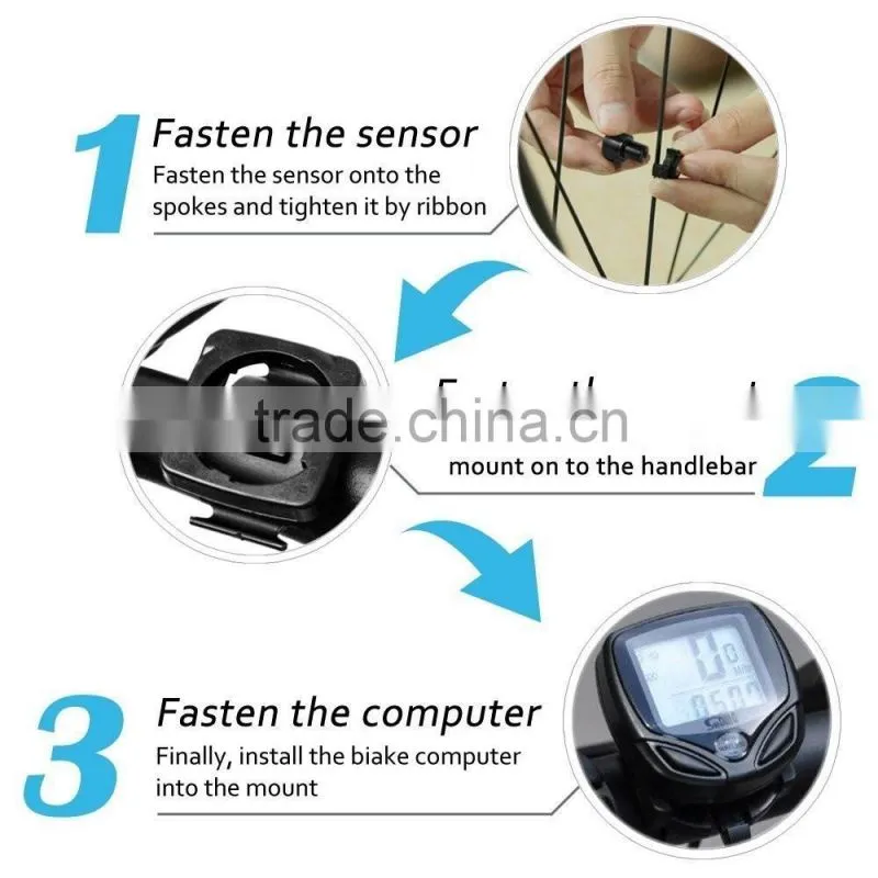 Best sale multi function wireless bicycle computer odometer mechanical bicycle speedometer