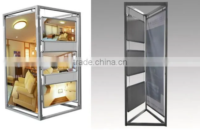 Multi Function Aluminum Advertising Poster Display Stand