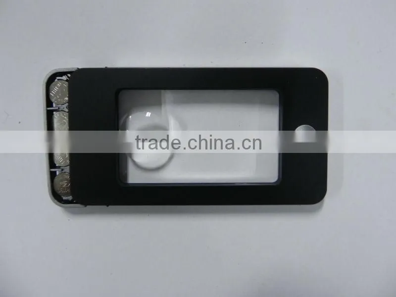 credit card sized magnifier ,H0T047 magnifier lamp led light head magnifying glass