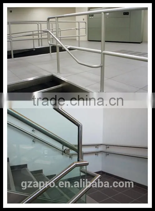 Stainless steel handrail design for stairs wall bracket for handrail
