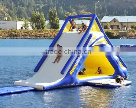 inflatable aqua slide,inflatable glide,inflatable wet slide,play on sea or lake water games