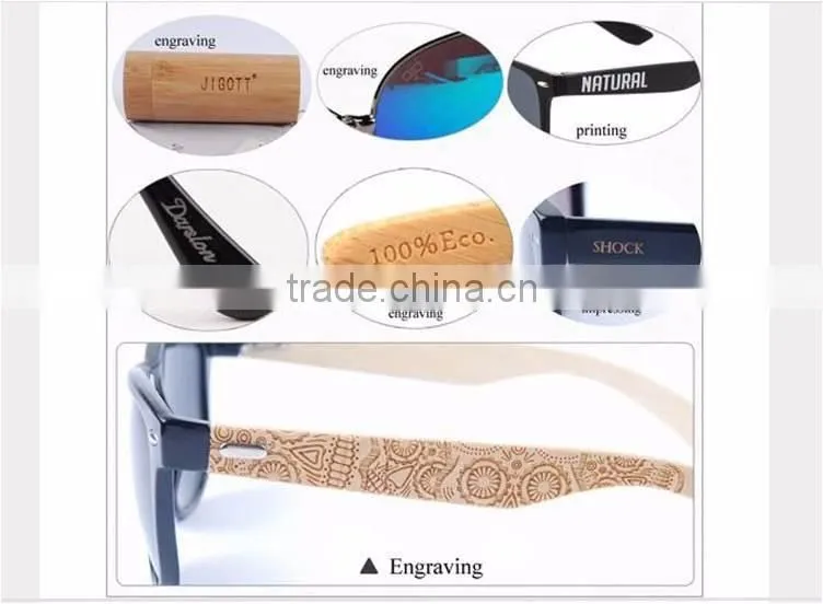 High Quality Custom Italian Style Two Tone Wood Sunglasses