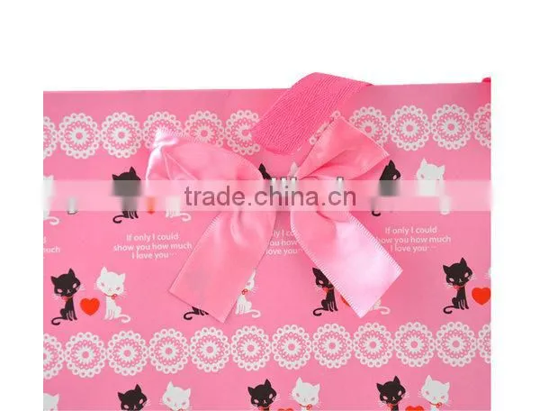 Yiwu wholesale printed handle pattern paper bag