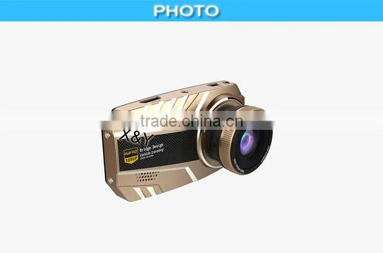 motion detection and stop to watch and control Zinc alloy car dvr with G-sensor XY-W68