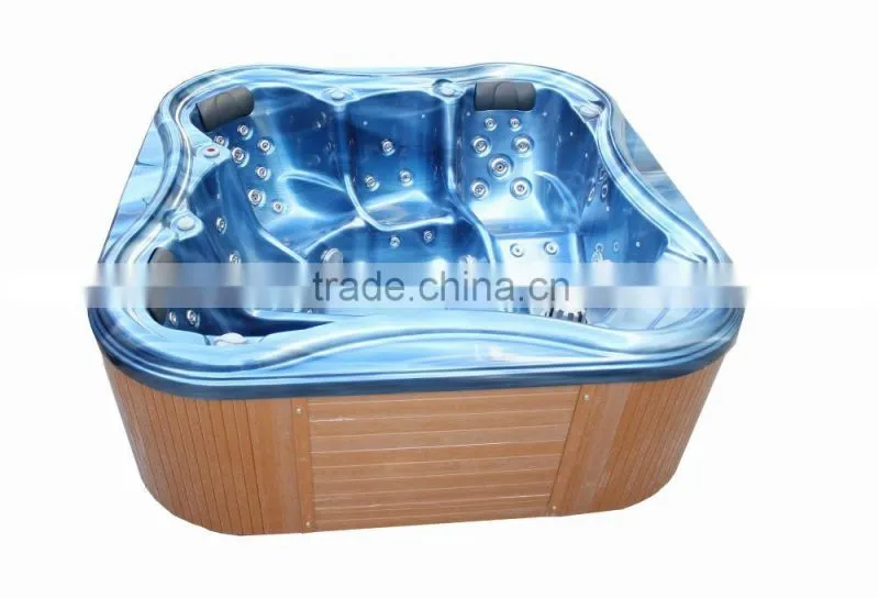 Guangzhou Indoor Acrylic Bathtub Whirlpool Massage Bathtub White Spa Tub