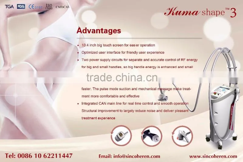 RF body contouring / anti-cellulite machine / Vacuum+RF+Infrared+Roller