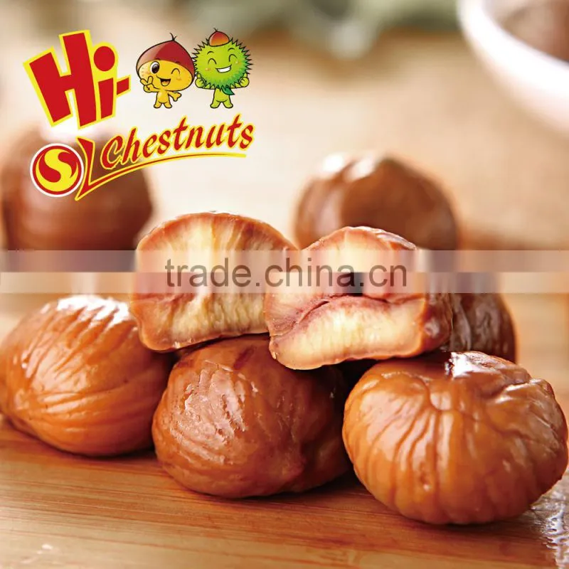 Vacuum packed roasted chestnuts snacks