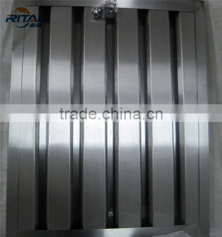 Factory supply high quality stainless steel baffle filters for kitchen range hood