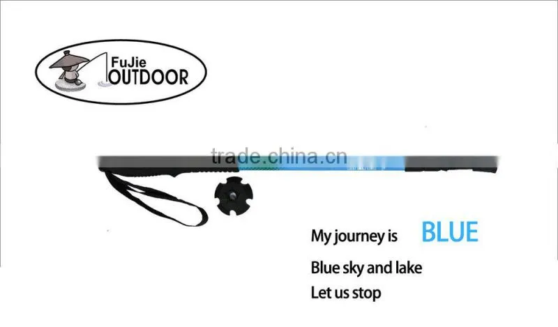 2015 Safety Retractable Outdoor OEM Carbon Fiber Hiking Pole