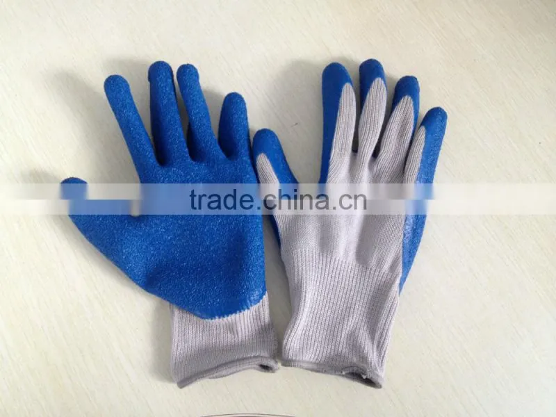 Chinese latex coated gloves