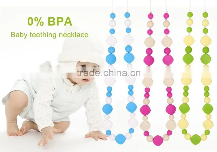 Baby Silicone Necklace Make by Food Grade Silicone Use for Baby Necklace