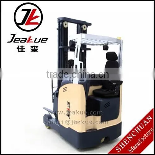 Jeakue brand 1200kg three way electric forklift truck