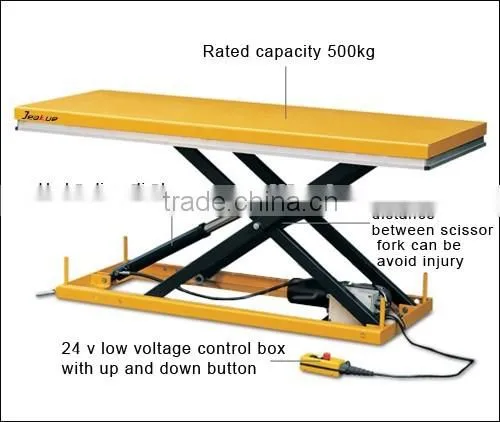 500kg Scissor Electric Motorcycle Lift Table