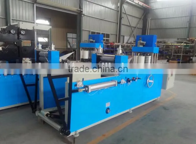 Automatic two color napkin paper machine,high speed paper making napkin machine