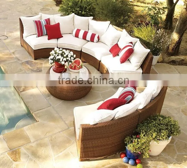 S&D 2016 wholesales new style rattan sofa for living room