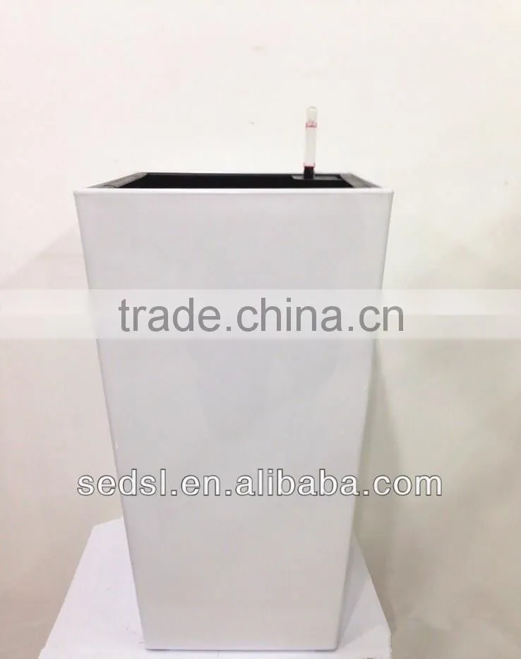 self-watering square wholesale glass flower pots