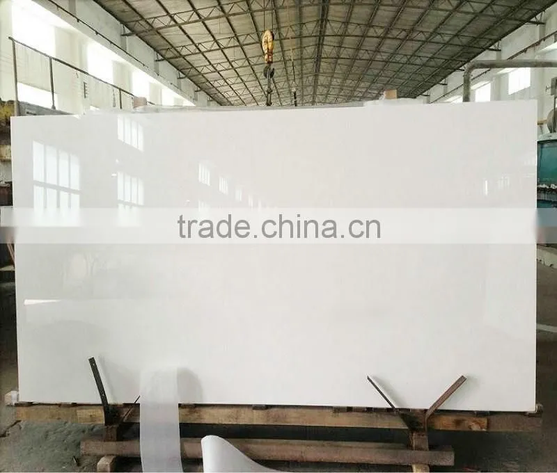 Best price white nano crystallized glass slabs