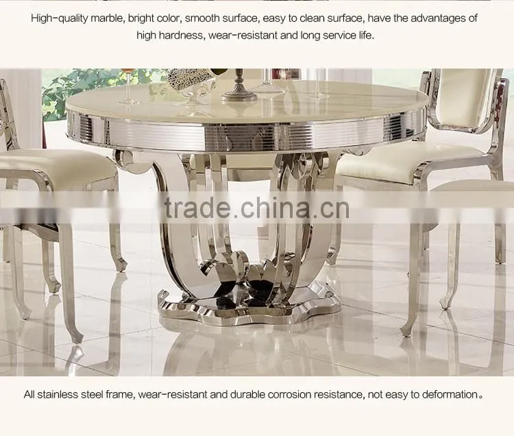 Modern Kitchen Set Round Dining Table for 6 TH374