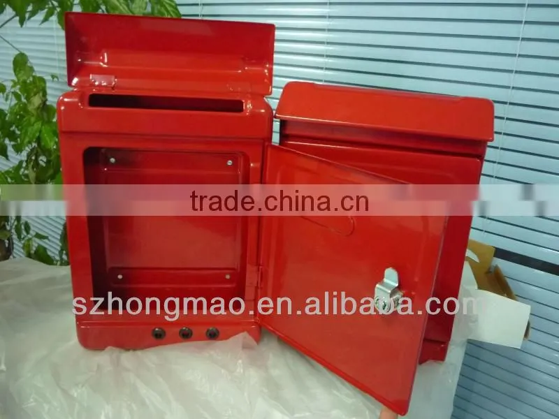 Red steel wholesale locking mailboxes