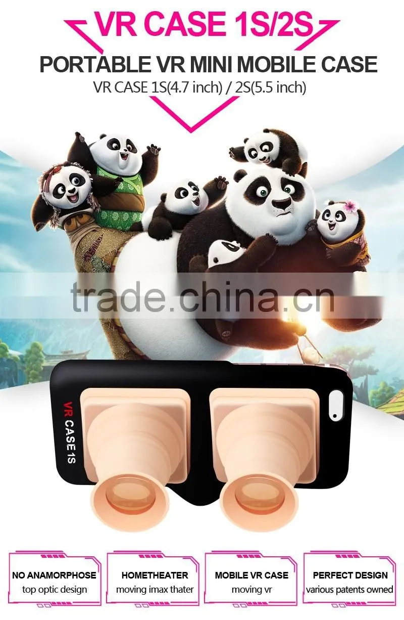 2016 hot selling cheap price factory wholesale VR BOX mobile case 3D Glasses