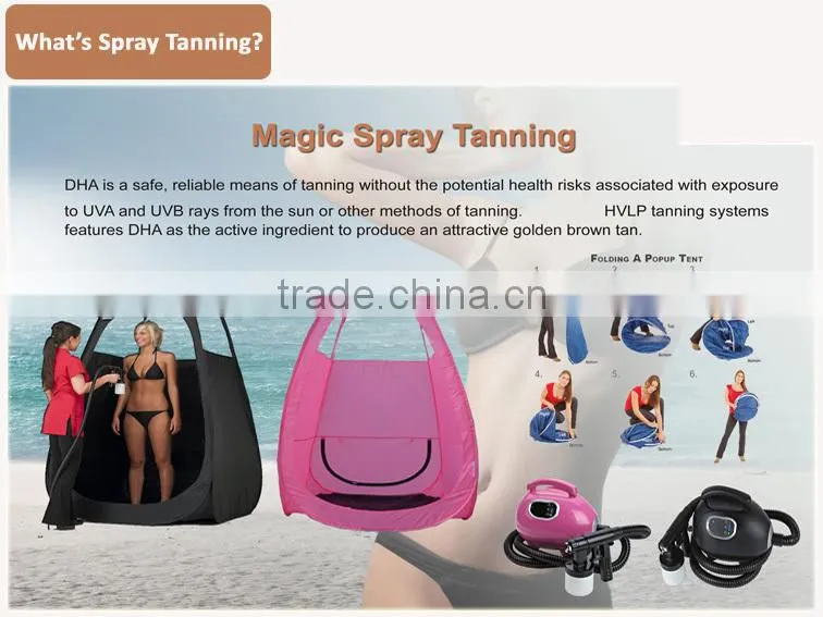Mini Body Tanning Bed System Handheld HVLP Tan Spray Gun Airbrush Portable Home Professional Face Tanning Machine
