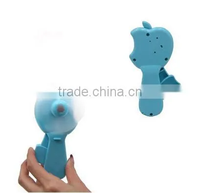 Eco-Friendly Cartoon Apple Hand Pressure Fan,Apple cartoon children Mini hand pressure fan,Children's toy fan LS Eplus
