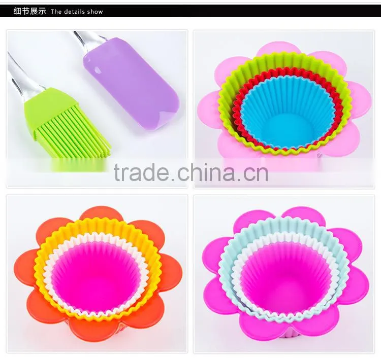 Kids Diy Gift Set 13 Pieces Baking Pink Kit Children Cooking Set