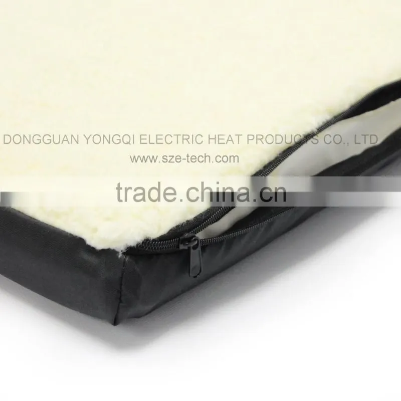 Memory foam heated dog bed
