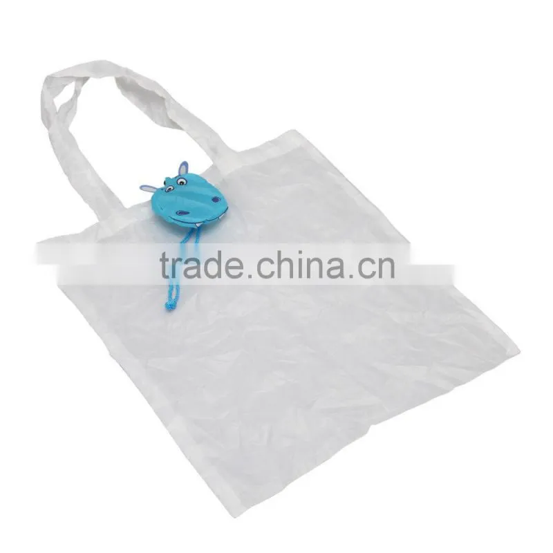 Hippo Animal Folded Shopping Bag