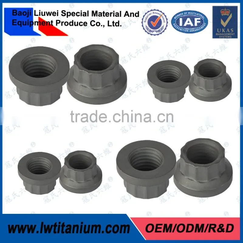 OEM Gr5 M10 Titanio 12 Points Flange Nuts by LIUWEI