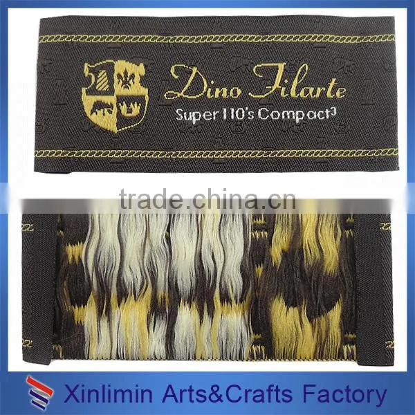 customized beatiful hot customized woven clothing printed private tag