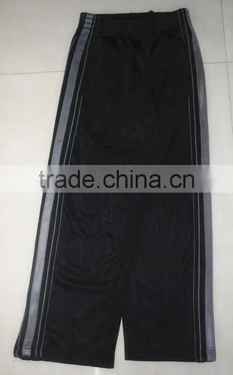 New design from Jiangxi China boys sport pants 100% polyester tricot 200g, brushed inside