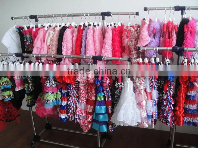 New style Eco-friendly material used baby crochet top tutu dress