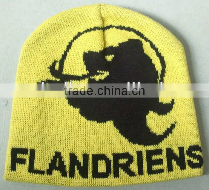 Various Colours 100% Acrylic Knitted Beanie Hat Made In China