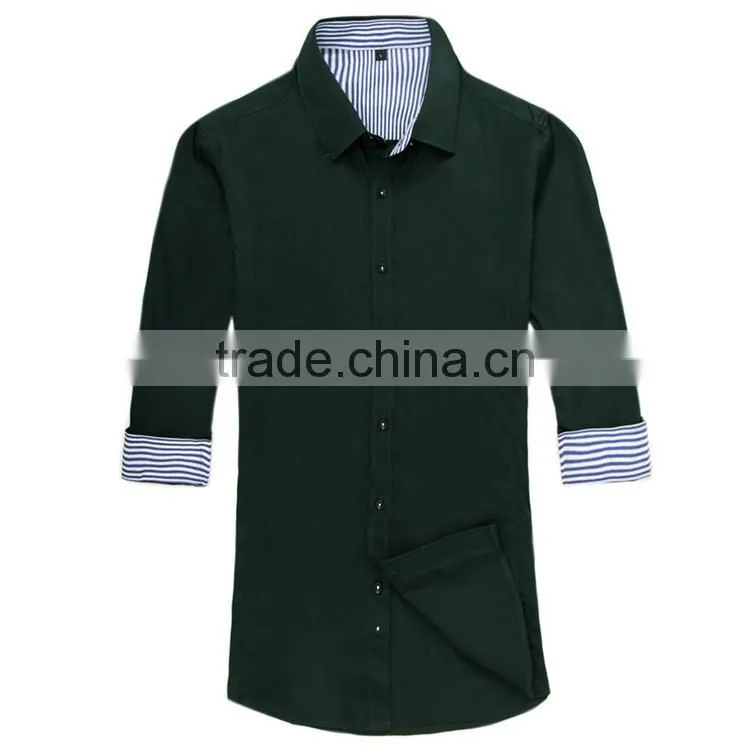 cotton men formal striped shirts