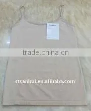 Fashion white cotton sexy girls seamless camisole top quality