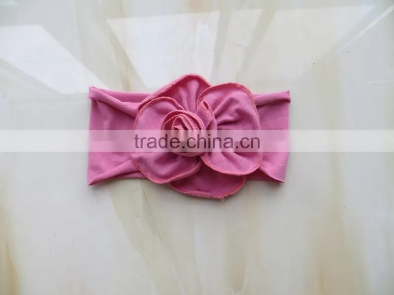 2015 pure color baby headband colorful flower headband YW-132
