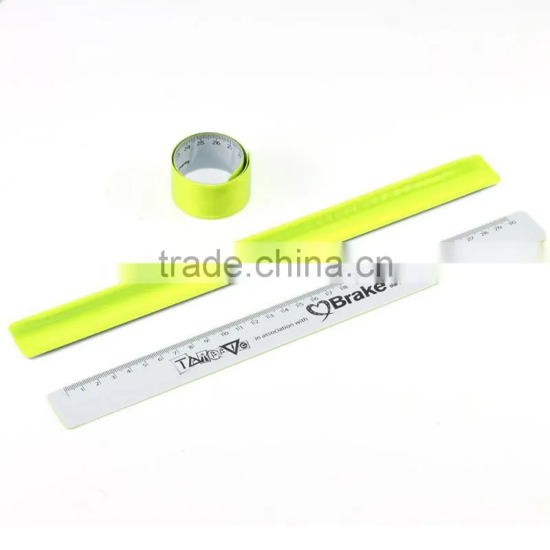 Promotional custom design reflective PVC slap band