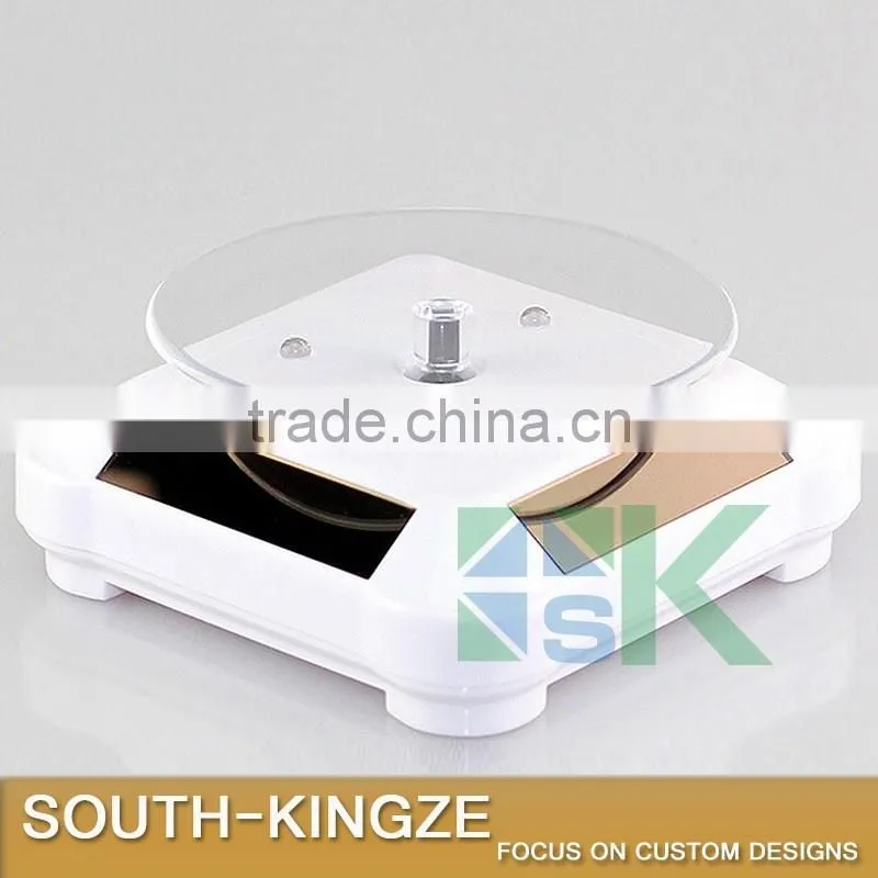 Square Acrylic Rotating Solar Power Display Case/Display Stack