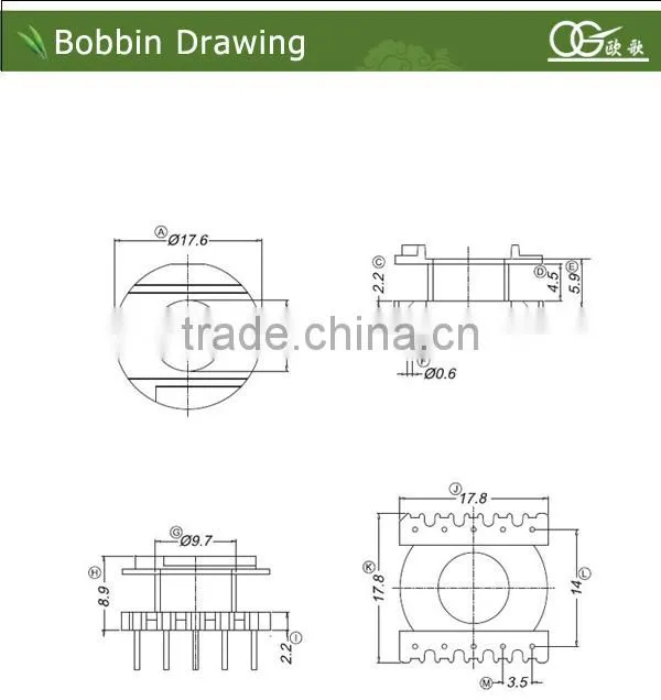 ER2510 ferrite core bobbin