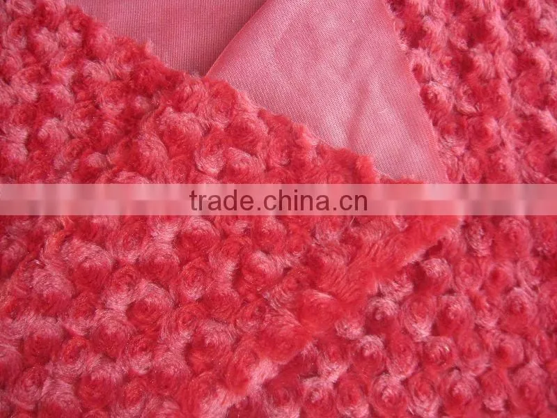 Rounded PV Plush Knitting Toy Fabric